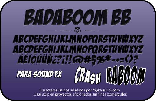 badaboom bb font